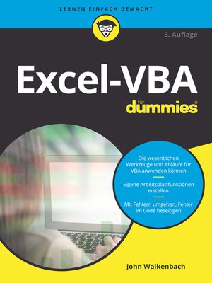 cover image of Excel-VBA f&uuml;r Dummies